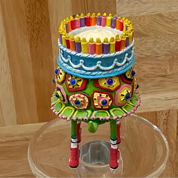 Unique WESTLAND Turtle Red Sneakers Birthday Cake Resin Votive Candle Holder - Picture 15 of 16